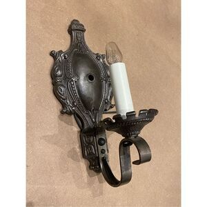 Vintage Wall Sconce Single Light Fixture Gothic Revival Style